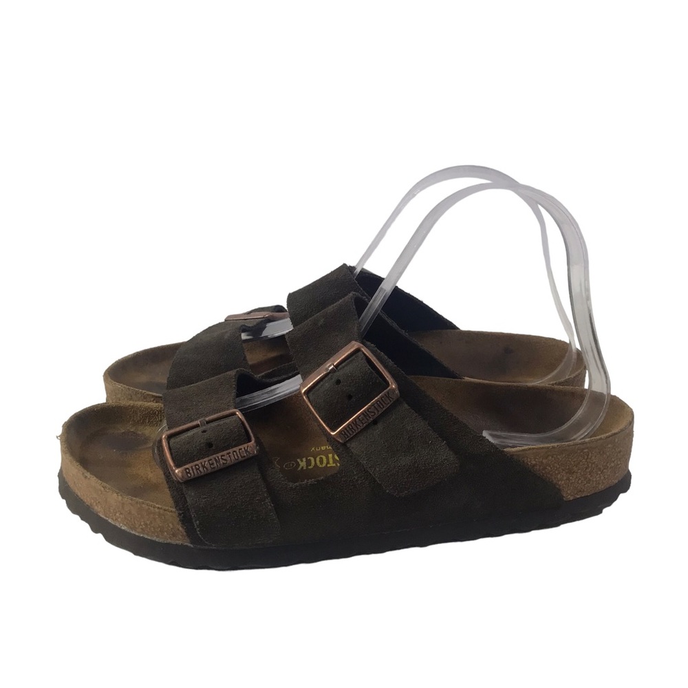 BIRKENSTOCK Arizona Mocha Suede Leather Sandals size 39 L8 M6